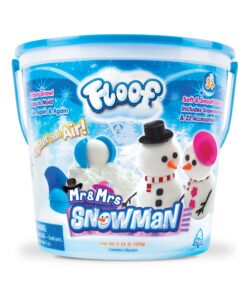 Alternative view of Play Visions Floof Modeling Clay - Reuseable Indoor Snow - Mr. & Mrs Snowman Set With Endless Creations and 22 Molding Accessories