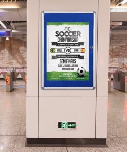 VIZ-PRO Tamperproof Lockable Noticeboard Class 1 Aluminium Framed 36x24 Inches Blue Felt 36 x 24 inches 16 71MUsmBA1WL