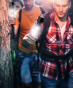 Delxo Patriot Flashlight, Handheld Solar Powered Tactical Flashlights Cell Phone Charger, USB Rechargeable Waterproof Car LED Flash Light with 2400mAh Battery, Multi Function for Emergency 1 PC 17 71MVD0sq9qL