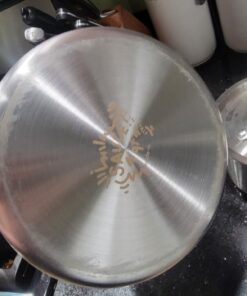 Made In Cookware - 10 Piece Stainless Steel Pot and Pan Set - 5 Ply Clad - Includes Stainless Steel Frying Pans, Saucepans, Saucier and Stock Pot W/Lid - Professional Cookware - Made in Italy 10-Piece (Stainless Steel) 71 71MVFkrsAEL