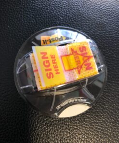 Post-it Flags, Sign Here, 200/High Volume Desk Grip Dispenser, 1 in Wide, Yellow (680-HVSH) 200 Flags Post-it 15 71MVSntFVkL