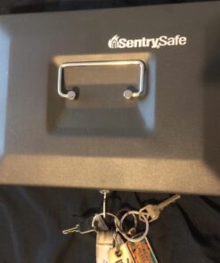 SentrySafe Cash Box, Locking Cash Box With Money Tray, Small, CB-10 41 71MVVlpxML