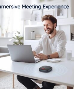 AIRHUG Bluetooth Speakerphone,Conference Speaker with Microphone,6 metes HD Voice Pick Up,Advanced Noise Reduction Algorithm,USB-C Plug & Play,Compatible with Zoom,MS Team,Skype 31 71MVXLKj2DL