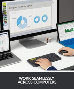 Logitech M720 Triathlon Multi-Device Wireless Mouse, Bluetooth, USB Unifying Receiver, 1000 DPI, 8 Buttons, 2-Year Battery, Compatible with Laptop, PC, Mac, iPadOS - Black 36 71MVhVCaOzL