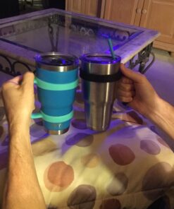 F-32 Handle - 19 COLORS - 40Oz, 30oz or 20oz size available - Compatible with 30 oz YETI and 30 oz. OZARK TRAIL Tumbler Travel Mug (30OZ, SEAFOAM BLUE) 30ozSeafoam Blue 30.0 Fluid Ounces 32 71MVrnCjjhL
