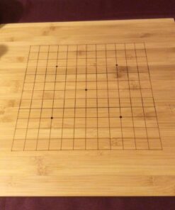 Brybelly Go Set All Natural Bamboo Wood Go Board | Bowls and 361 Bakelite Stones | 2-Player - Classic Chinese Strategy Board Game | Measures 19 x 19in Top Side or 13 x 13in Under Side Beginner's Board 1 42 71MW FekIsL 1