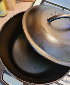 Lodge L8DOLKPLT Cast Iron Dutch Oven with Dual Handles, Pre-Seasoned, 5-Quart,Black 5 Quart 32 71MWh8TXdUL