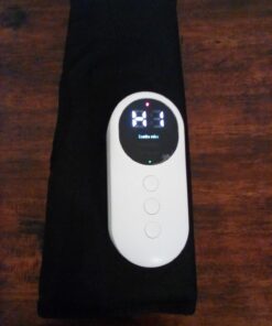 LINGTENG Leg Massager, Calf Air Compression Massager with Heat, Cordless Leg Massager for Circulation and Pain Relief, Calf Massager with 3 Intensities, Gifts for Women (Only Single) Black 42 71MXsrVHkRL