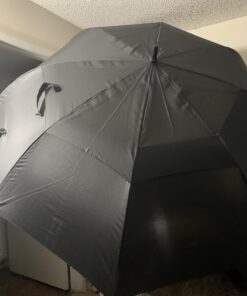 ACEIken Golf Umbrella Large 58/62/68 Inch Automatic Open Golf Umbrella Extra Large Oversize Double Canopy Vented Umbrella Windproof Waterproof for Men and Women Black 62 inch 26 71MYm47IscL