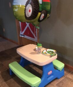 The First Years John Deere's Johnny Tractor and Friends Dinnerware Set - Toddler Plates and Bowls Set - Includes Toddler Plate, Toddler Bowl, Toddler Fork and Toddler Spoon - 4 Count 4 Piece Set 21 71MZ2save9L