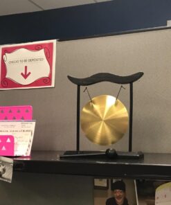 Feng Shui Brass Gong Desktop Zen Art for Fortune + Free Red String Bracelet H1301 19 71MZNq7gdWL