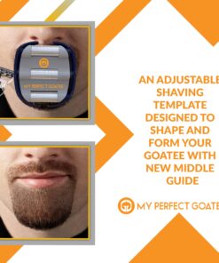 My Perfect Goatee® Shaving Template - Create a Perfectly Shaped Goatee Every Time - Adjustable Reduces Shaving Time - Shape Goatee and Circle Bead (Version 1.1) 1 Count (Pack of 1) 25 71MZhdAUHfL