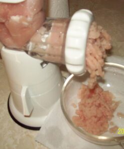 Gideon Hand Crank Manual Meat Grinder Heavy Duty Stainless Steel Blades with Powerful Suction Base Effortlessly Grind Meat, Vegetables, Garlic, Fruits, etc. 53 71MZjhzNbEL