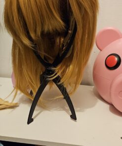 Linfairy Short Blonde Wig Halloween Cosplay Wig For Men Braid with 2 Elf Ear 40 71MZpDWWVrL