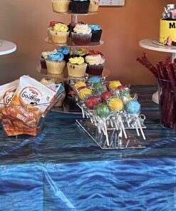 YestBuy 4 Tier Cupcake Stand, Acrylic Cupcake Tower Stand, Premium Cupcake Holder, Clear Cupcake Display Tree Tower Stand for 52 Cupcakes, Display for Pastry Wedding Birthday Party (4 Tier Round) 4 Tier Round 22 71MZpHm2nHL