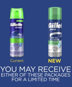 Alternative view of Gillette Series 3X Sensitive Shave Gel, Hydrates, Protects and Soothes Sensitive Skin, 7 Ounce (Pack of 6)(Packaging May Vary) Aloe 7 Ounce (Pack of 6)