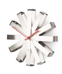 Alternative view of Umbra Ribbon Wall Clock Stainless-steel