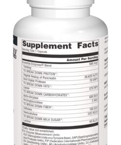 Source Naturals Essential Enzymes 500mg Bio-Aligned Multiple Enzyme Supplement Herbal Defense for Digestion, Gas, Constipation & Bloating Relief - Supports A Strong Immune System - 360 Capsules 360 Count (Pack of 1) 10 71MajopFrgL