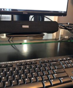 Computer Speakers with 3.5 mm Aux, Small PC Speakers Powered by USB, Wired USB Desktop Speaker, USB Soundbar for Monitor, Mini Stereo Speaker for PC, Tablets, Laptop, Tablets, Xbox, Plug and Play USB+3.5mm 37 71Make0Dm L