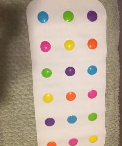 Munchkin® Dots™ Bath Mat for Kids, Multicolored, 30.5x14.25 Inch 30.5x14.25 Inch (Pack of 1) 37 71MaongyaZL
