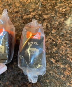 TECKKIN Remanufactured 67XL Black Ink Cartridge Replacement for HP Ink 67 67XL Ink Works for HP Envy 6000 6055 6055e 6400e 6455e Envy Pro 6455e 6455 6475 6452 6458 DeskJet 4155 2755e 2755 (2 Black) 42 71MbpYGuWtL