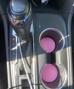 SINGARO Car Cup Coaster, 4PCS Universal Non-Slip Cup Holders Embedded in Ornaments Coaster, Car Interior Accessories, Pink 30 71MbrAkKTlL