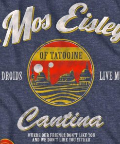STAR WARS Mos Eisley Cantina Tatooine Men's Adult Graphic Tee T-Shirt XX-Large Navy Heather 9 71MbzoWxSHL