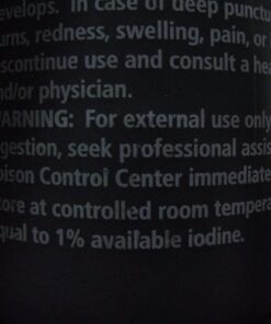 Dynarex Povidone Iodine Prep Solution USP, Effective Topical Antiseptic Liquid for Skin and Mucosa, Cleansing and Preparation, Brown, 1 - 16 Fluid Oz. Bottle Unflavored 16 Fl Oz (Pack of 1) 26 71Mc57wvVQL