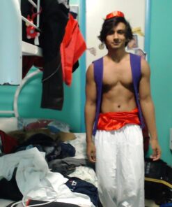 CandyHusky Mens Womens Baggy Lounge Hippie Boho Aladdin Harem Yoga Pants Rayon One Size White 15 71Mcz6hhkL