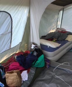 Wenzel Klondike 8 Person Water Resistant Tent with Convertible Screen Room for Family Camping Grey/Taupe 59 71MdFDFUfL