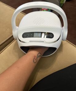Snailax Upgraded Hand Massager with Heat, Compression, Cordless Hand Massager TooL for Arthritis and Carpal Tunnel, White Noise Machine, Night Light, Bluetooth Speaker, Gifts for Women,Men,App Control Upgraded 423APP 42 71Me6lPhF7L