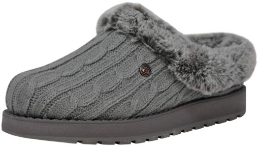 Skechers BOBS Women's Keepsakes - Ice Angel Slipper 8 Wide Grey