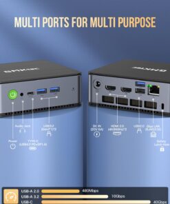 GMKtec K1 Mini Powerhouse Gaming Computer AMD Ryzen 7 6800H (8C/16T, 4.70Ghz), Mini Gaming PC 16GB DDR5+512GB M.2 2280 PCle SSD AMD Radeon 680M, Windows 11 Pro, WiFi 6, BT 5.2, DP, RJ45 2.5G AMD Ryzen 7 6800H 16GB+512GB 24 71MehEJK3RL