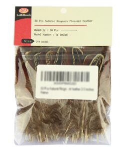 Alternative view of LolliBeads (TM) 50 Pcs Natural Ringneck Pheasant feather 2-3 inches