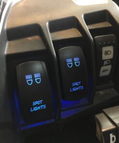 MicTuning MIC-LSS1 5Pin Spot Rocker Switch On-Off LED Light 20A 12V, Blue 24 71MfEZ2UrGL