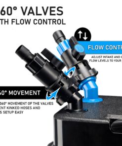 Penn-Plax Cascade All-in-One Aquarium Canister Filter – for Tanks Up to 100 Gallons (265 GPH) – Cascade 1000 Cascade-1000 43 71Mh3fRqJL