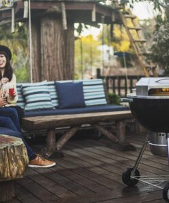 Onlyfire Stainless Steel Pizza Oven Kit for 22 Inch Charcoal Kettle Grilll - Outdoor Grill Top Pizza Oven Kit, Pizza Maker Tool Set Including Pizza Chamber, Pizza Stone, Pizza Peel and Thermometer 28 71MhsjSW32L