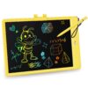 KOKODI LCD Writing Tablet, 10 Inch Colorful Toddler Doodle Board Drawing Tablet, Erasable Reusable Electronic Drawing Pads, Educational and Learning Toy for 3-6 Years Old Boy and Girls Yellow 10in 6 71MhuJVklML