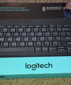 Logitech K400 Plus Wireless Touch With Easy Media Control and Built-in Touchpad, HTPC Keyboard for PC-connected TV, Windows, Android, Chrome OS, Laptop, Tablet - Black Floral 49 71MhwfEDnHL