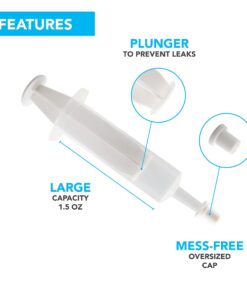 Party Essentials 1.5 Ounce Shot/Gelatin Syringe Injectors with Caps, 24-Count, Clear 8 71MiEf9IttL