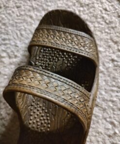 IMPERIAL SANDALS HAWAII Women Double Strap Jesus Style Hawaii Sandals, Unisex Sandal for Women Men and Teens 9 Brown 20 71MiPBNSKUL