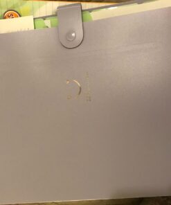 SKYDUE Letter A4 Paper Expanding File Folder Pockets Accordion Document Organizer (Purple) 1 Purple 39 71MiSsTQnbL