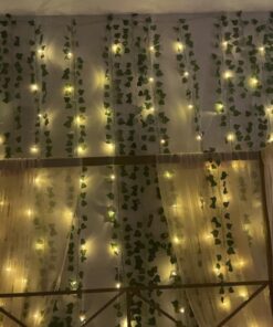 JPSOR 24pcs Fake Leaves Artificial Ivy Garland Greenery Vines for Bedroom Decor Aesthetic Silk Ivy Vines for Room Wall Home Decoration 24pcs of vines 41 71MihT54aFL