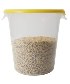 Alternative view of Rubbermaid Commercial Products Plastic Round Food Storage Container for Kitchen/Food Prep/Storing, 8 Quart, Clear, Container Only (FG572424CLR) 8 Qt.