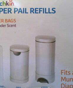 Munchkin® Arm and Hammer Diaper Pail Snap, Seal and Toss Refill Bags, Holds 600 Diapers, White 20 Count 20 Pack 42 71MikHzxCEL