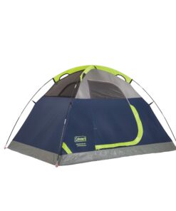 Coleman Sundome Camping Tent, 2/3/4/6 Person Dome Tent with Snag-Free Poles for Easy Setup in Under 10 Mins, Included Rainfly Blocks Wind & Rain, Tent for Camping, Festivals, Backyard, Sleepovers Navy Blue 2 Person 43 71MjDby3fCL 1