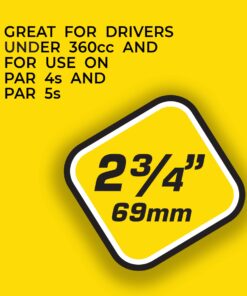 PRIDE GOLF TEE, 2-3/4 inch Deluxe Tee, 100 Count Bag White 15 71Mjmw35XL