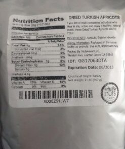 NUTS U.S. – Dried Apricots | Jumbo Size Turkish Apricots | No Added Sugar & Color | Chewy and Juicy Texture | Non-GMO and No Added Flavor | Whole Pitted Apricots In Resealable Bags!!! (2 LB) 2 Pound (Pack of 1) 18 71MjqT5BbIL