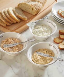 Alternative view of Mud Pie Dip Bowl Set, Hooray, 2" x 6"