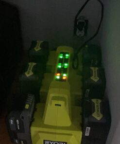 RYOBI P135 18V One+ 6 Port Lithium Ion Battery Supercharger (18V Batteries Not Included/Charger Only) 19 71Ml01jgYUL